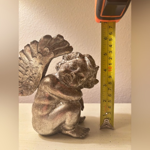 Metallic angel figurines Cute for Valentines Day ❤️ - Picture 3 of 6